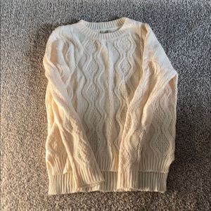 Cream textured sweater